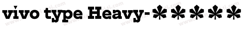 vivo type Heavy字体转换